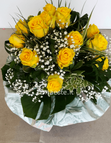 Bouquet di rose gialle