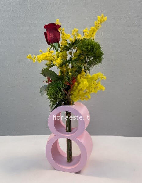 Vaso 8 rosa 